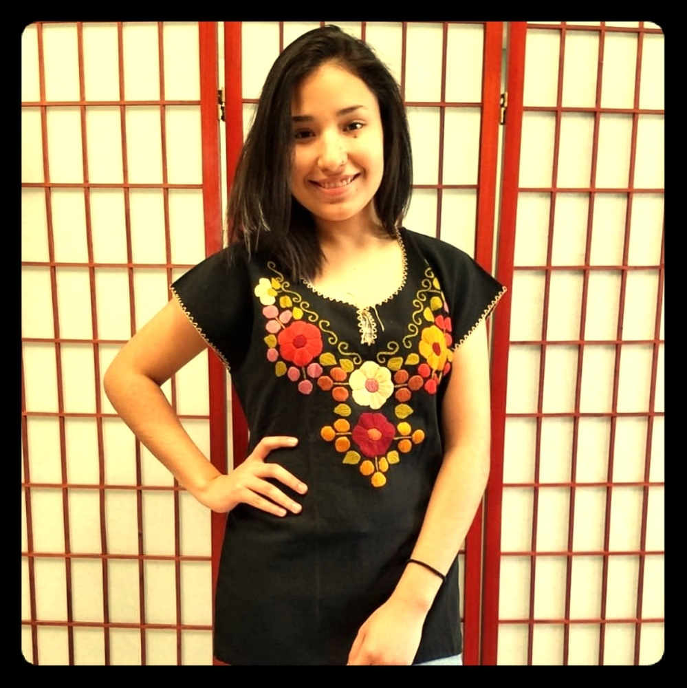 Floral mexican blouse